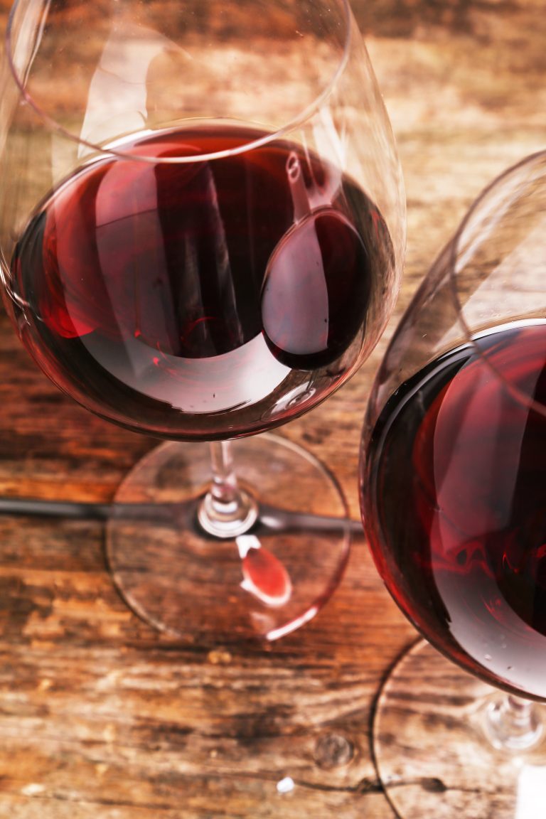 Drink. Delicious wine on the table